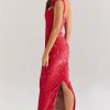 Elegant Bows Lace Birthday Party Bodycon Maxi Dress - Image 10