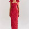Elegant Bows Lace Birthday Party Bodycon Maxi Dress - Image 7