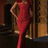 Elegant Bows Lace Birthday Party Bodycon Maxi Dress - Image 2