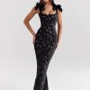 Elegant Bows Lace Birthday Party Bodycon Maxi Dress - Image 12