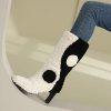 Elegant Geometric Blocked Circular Pattern Irregular Thick Heel - Image 5