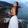 Elegant Halter V Neck Sleeveless Backless Ruched Club Crop Tops - Image 3