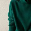 Elegant High Neck Knit Sets Loose Sweater Skirt Sets Dress - Image 3
