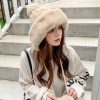 Faux Fur Warm Knitted Bobble Beanie Skiing Furry Hat - Image 4