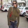 Furry Patchwork Turtleneck Long Sleeve Knitted Cardigan Top