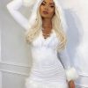 Hooded Long Sleeves Stretch Christmas Halloween Cos Holiday Bodycon Dresses - Image 2