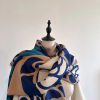 Luxury Floral Design Quality Cashmere Thick Warm Scarf - Image 10