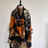 Luxury Floral Design Quality Cashmere Thick Warm Scarf - Image 5