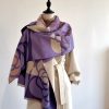 Luxury Floral Design Quality Cashmere Thick Warm Scarf - Image 20