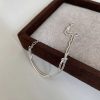 Geometric Arc Knotting Minimalist Fashion Fine Sterling Silver Jewelry Bracelets - Image 10