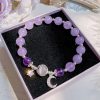 Star Chain Tassel Design Beads Elastic Rope Bracelet