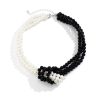 Vintage Multilevel Bead Imitation Pearl Patchwork Chain French  Necklace - Image 3