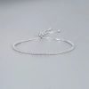 Elegant Zircon Tennis Crystal Chain Fashion Sterling Silver Bracelet - Image 3