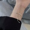 Elegant Zircon Tennis Crystal Chain Fashion Sterling Silver Bracelet - Image 6