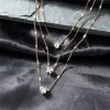 Zircon Shiny Multilayer Chain Choker Necklace - Image 3