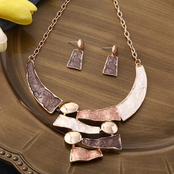 Cring Coco Fashion Round Shape Zinc Alloy Necklace Set - Image 3