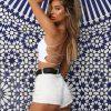 Casual Sleeveless Backless Spaghetti Straps Clubwear Beach Sports Party Vest Crop Top - Image 4
