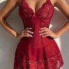 Trendy Babydoll Transparent Lace Dress Sleepwear - Image 5