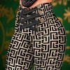 Trendy Geometric Print High Waist Butt Lift Skinny Pants - Image 2