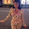 Trendy Zipper Mid Waist Leopard Print Pant And Top Suit 2 Piece Set - Image 3