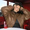 Vintage Imitation Leather O-neck Zipper Pockets Loose Short High Street Outwear Jacket - Image 10