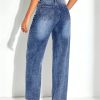 Vintage Patchwork Loose High Waist Straight Wide-leg Denim Streetwear Casual Trousers - Image 6