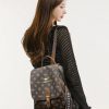 Vintage Print High Quality Soft Leather Backpack - Image 4