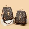 Vintage Print High Quality Soft Leather Backpack - Image 2