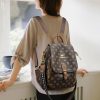 Vintage Print High Quality Soft Leather Backpack - Image 3