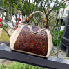 Vintage Silt Pocket Carved Leather Designer Handbags - Image 2