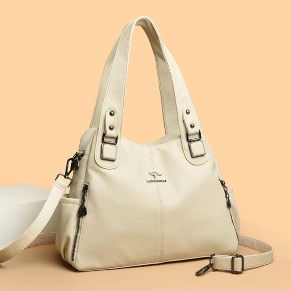 Vintage Soft PU Leather Designer Large Capacity Handbags - Image 12