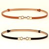 2 Piece Combination Set Four Seasons Multicolor Stretch Dress Belt - Image 2