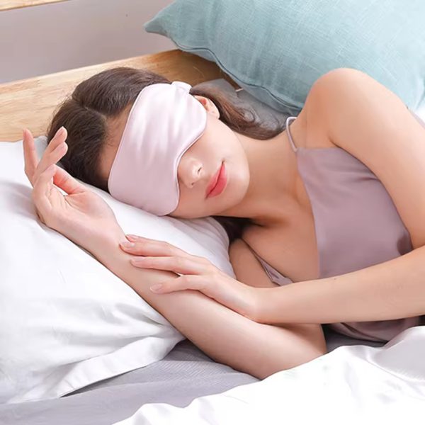 3D Satin Fabric Shade Soft Breathable Eyeshade Sleeping Bandage on Eyes For Sleeping - Image 2