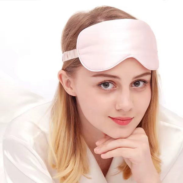 3D Satin Fabric Shade Soft Breathable Eyeshade Sleeping Bandage on Eyes For Sleeping