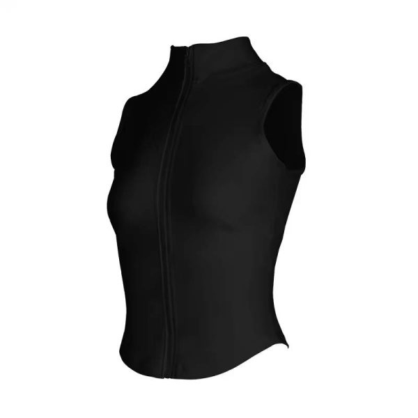 Athletic Nylon High Neck Fitness Breathable Yoga Tops - Image 6