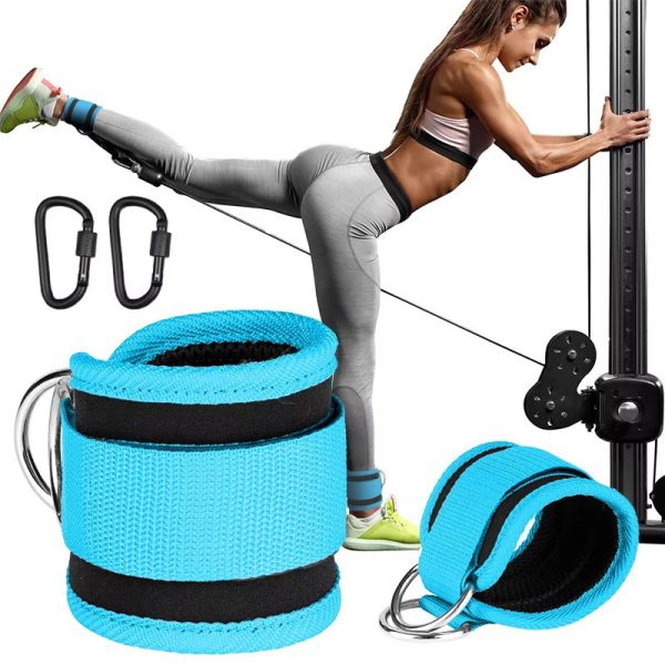 Booty Resistance Band With Ankle Straps Fitness Pull Rope Leg Strength Ankle Cuff - Image 2