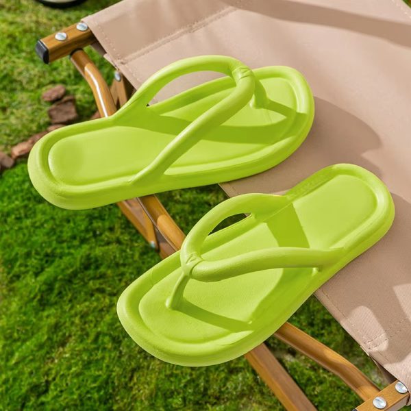 Candy Color Flip Flops Cosy Slides Lithe Soft Indoor Home Slippers - Image 2