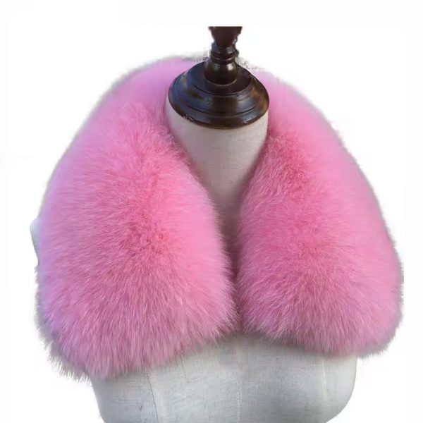 Casual Genuine Square Collar Fox Fur Collar Short Scarves - Image 17