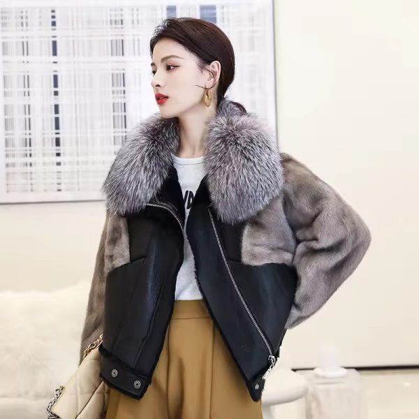 Casual Genuine Square Collar Fox Fur Collar Short Scarves