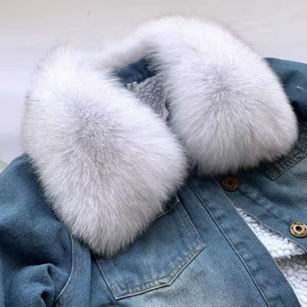 Casual Genuine Square Collar Fox Fur Collar Short Scarves - Image 18