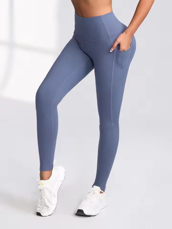 Casual Knit High Waist Gym Ankle-Length Leggings