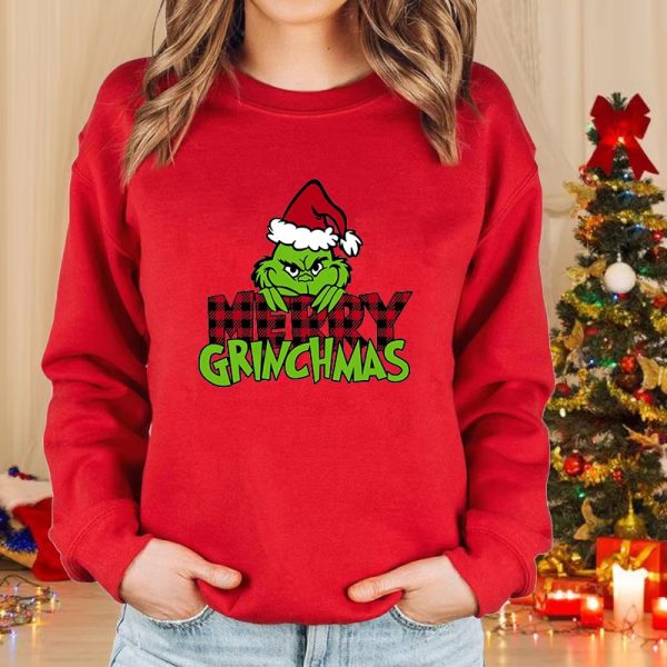 Casual Appliques Printed Pullover Long Sleeve Merry Christmas Sweatshirt - Image 5