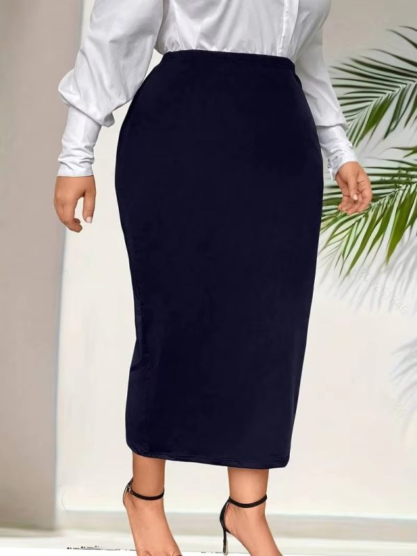 Casual Sheath Bodycon High Waist Plus Size Slim Skirts - Image 2