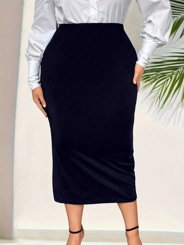 Casual Sheath Bodycon High Waist Plus Size Slim Skirts - Image 4