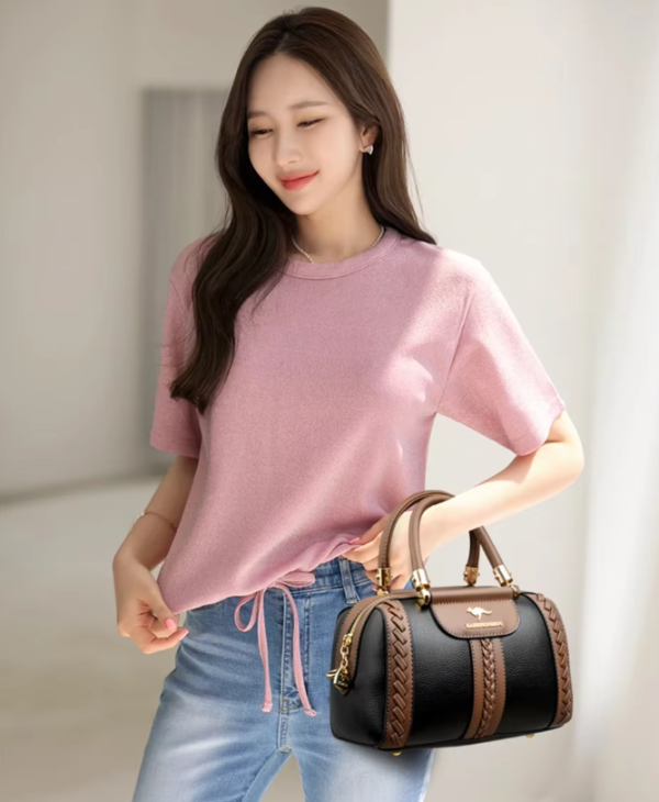 Casual Silt Pocket High Quality Leather Versatile Messenger Shoulder Crossbody Bags - Image 6