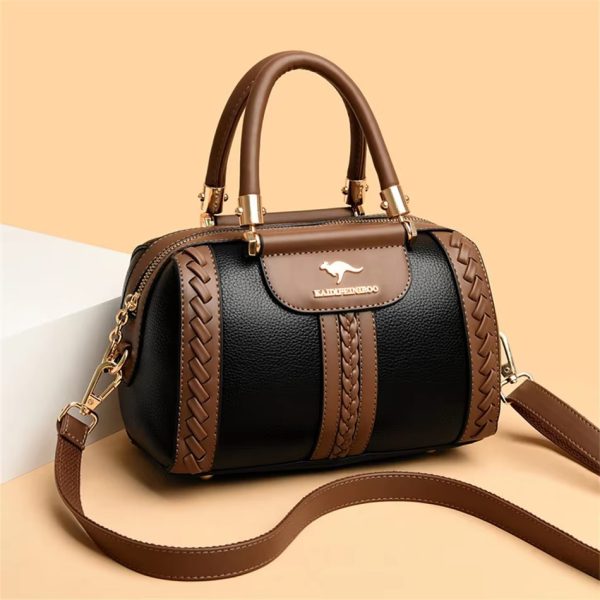 Casual Silt Pocket High Quality Leather Versatile Messenger Shoulder Crossbody Bags - Image 10