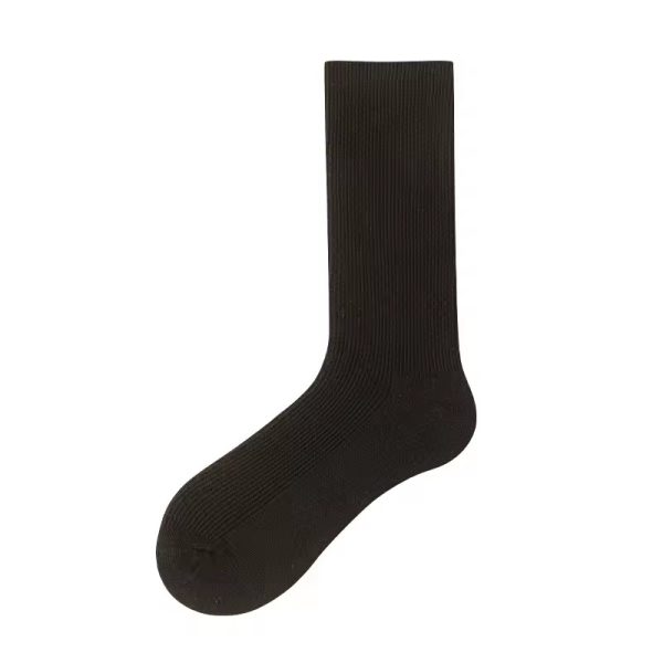 Casual Simple Solid Color Warm Middle Tube Cotton Socks - Image 8