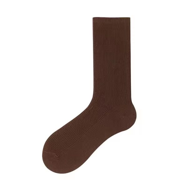 Casual Simple Solid Color Warm Middle Tube Cotton Socks - Image 9