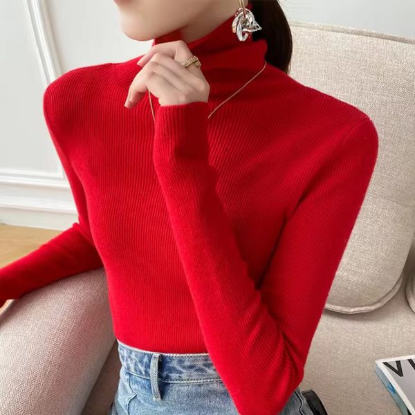 Casual Viscose Pullovers Turtleneck Warm Knitwear Sweater - Image 8