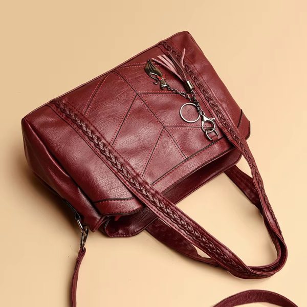 Casual Zipper Leather Designer Versatile Shoulder Bags - Image 4